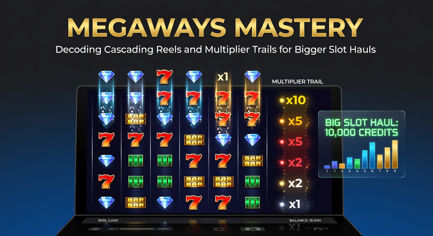 Vibrant Megaways slot reels cascading with symbols exploding and multipliers climbing on screen