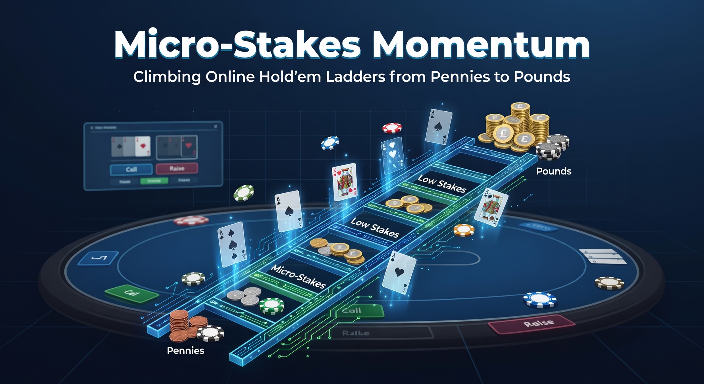 Graph showing bankroll growth curve from micro-stakes NL2 to mid-stakes NL100 over 12 months