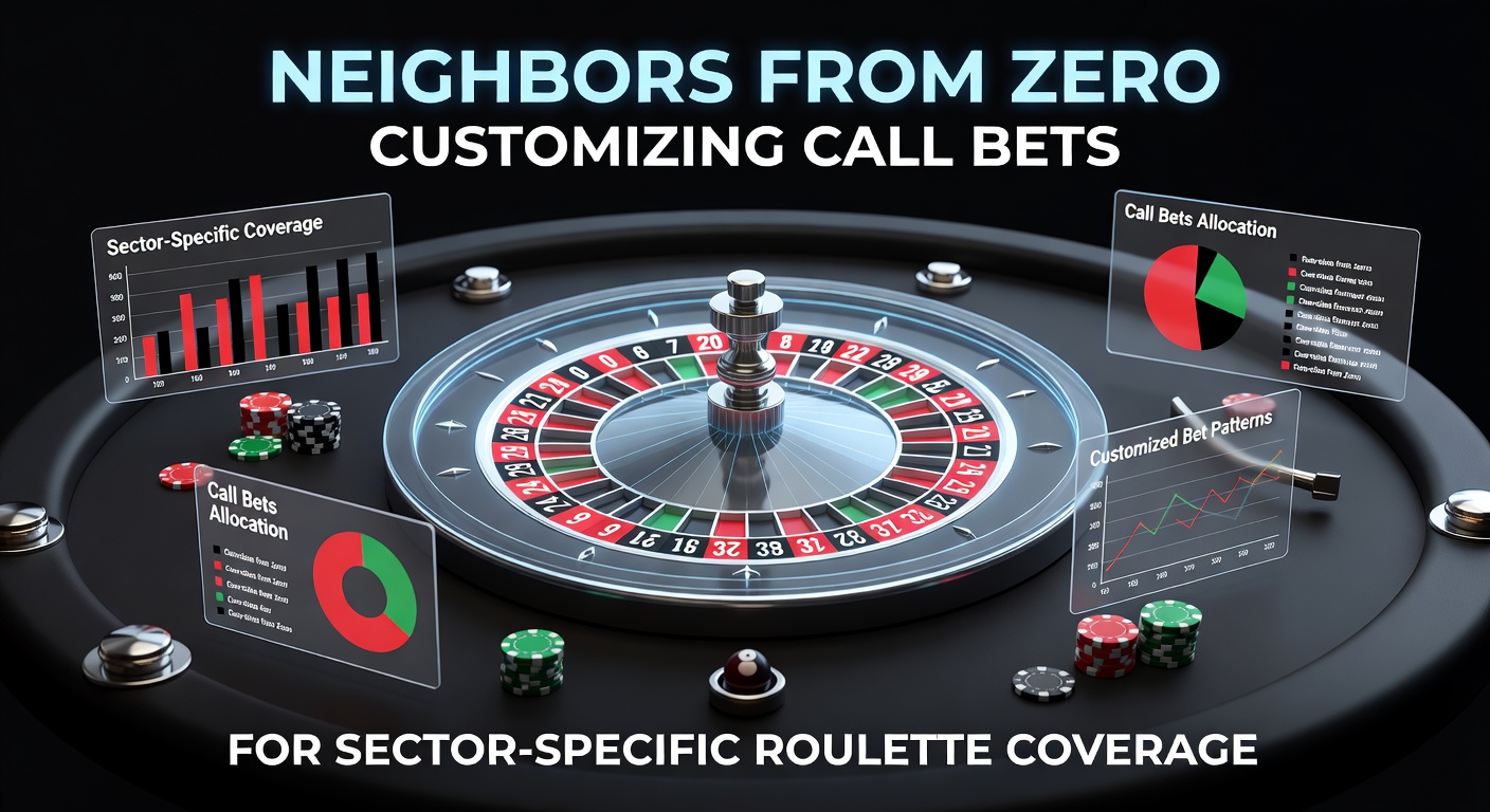 Roulette wheel highlighting the zero sector and neighboring numbers in a European layout, showing customized call bet coverage