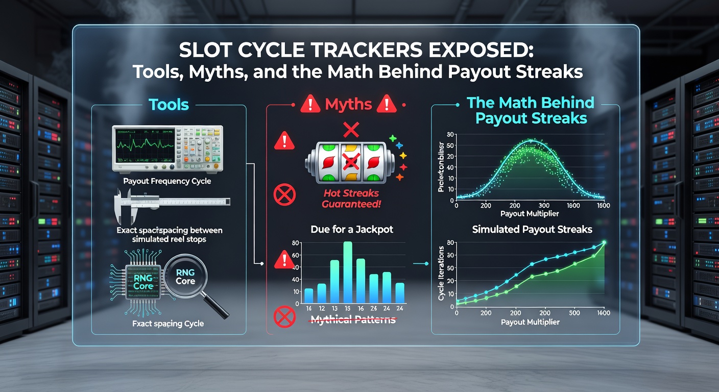 Graph illustrating random payout streaks on a slot machine, with plotted wins and losses over 10,000 spins
