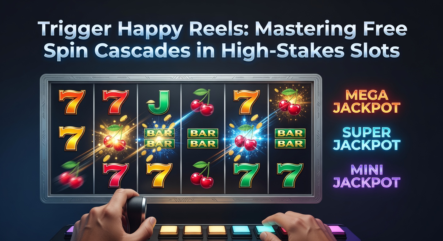 Dynamic slot screen showing cascading reels exploding with symbols during a massive free spin cascade, multipliers climbing in a high-stakes session
